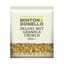 Minton & Donello - Deluxe Nut Granola Crunch, 500g - with Oat and Barley Coconut Clusters, Cashews, Brazils, Almonds