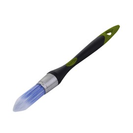 Bates- Trim Paint Brush, 0.75" Inch, Black & Green Handle, Trim Brushes for Painting