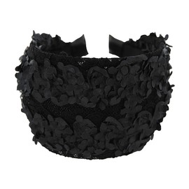 axy Wide Headband Beautiful Headband Vintage Hair Accessories Women's Hair Band HR36B (Black)
