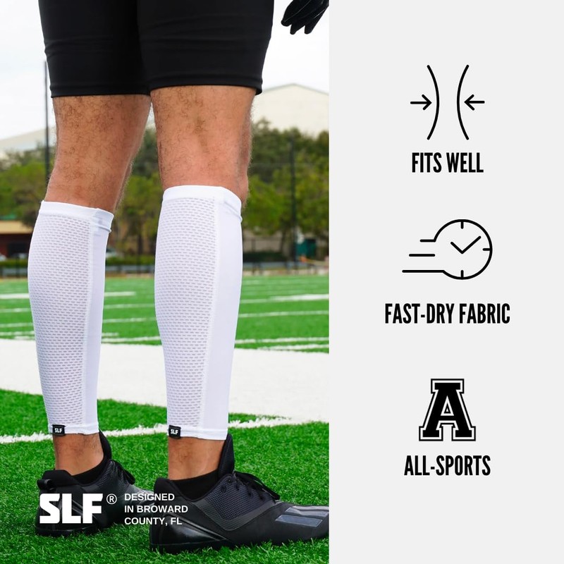 SLEEFS Basic White Calf Sleeves
