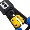 EZ RJ45 Crimp Tool for Cat5e/Cat6, Pass-Through Connectors, Technicians' Choice,