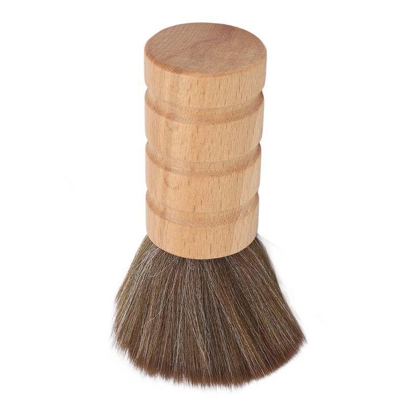 Barber Neck Duster Brush Soft Hair Wooden Handle Hair Sweeping