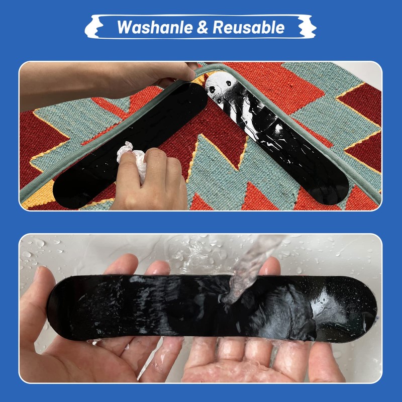 NewUgly 16 Pcs Rug Tapes, Rug Grippers for Hardwood Floors,