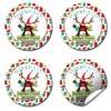 Rudolph & Co. Reindeer Treats Christmas Holiday Sticker Labels, Total