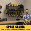 YYR Power Tool Organizer Wall Mount, Cordless Drill and Battery