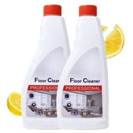 Floor Cleaning Solution​​ for Hard Floors | Compatible with Mopping & Wet-Dry Robot Vacuums,Low-Foam,Powerful Clean,Fresh Scent,Dilution 1:300,2-Pack