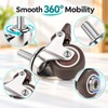 4 Pcs 1.25-Inch Stem Caster Wheels – TPR Swivel Wheels