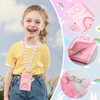 Rainbow Neck Pouch for Girls - Cute Mini Purse with