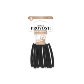 FRANCK PROVOST - Set di 10 elastici in schiuma - nero - senza legame in metallo - Hyper estensibile - acconciatura facile - tutti i tipi di capelli
