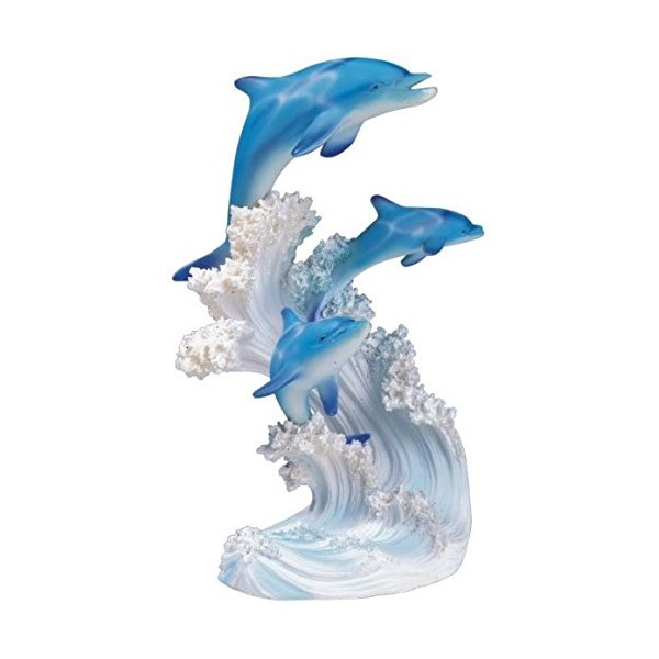 George S. Chen Imports SS-G-90085 Marine Life Three Dolphin Design Figurine Statue Decoration Collection