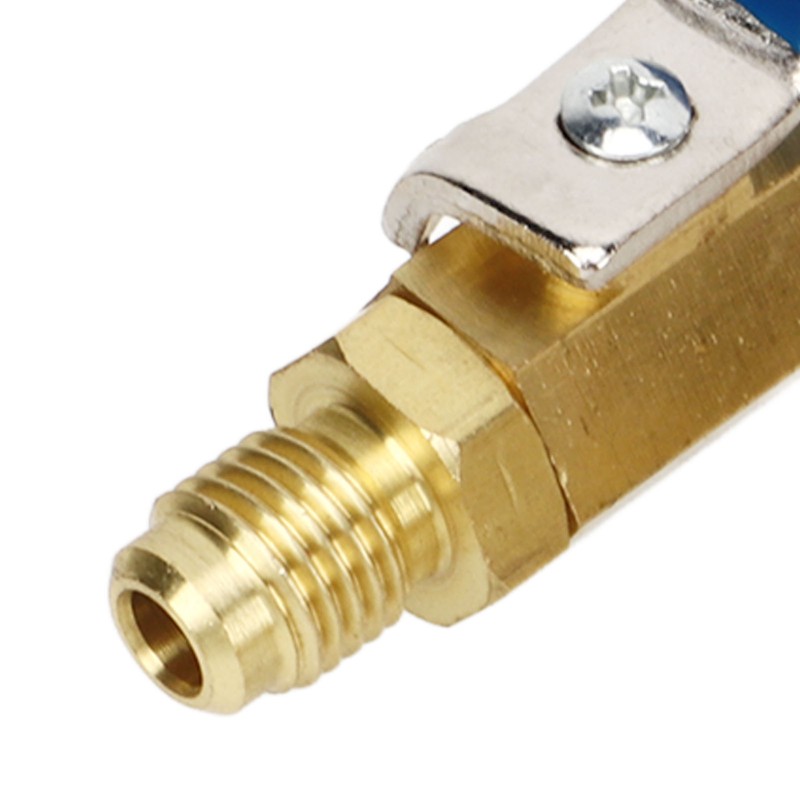 6PCS Refrigerant Angled Compact Ball Valve Fit for R410A R134A