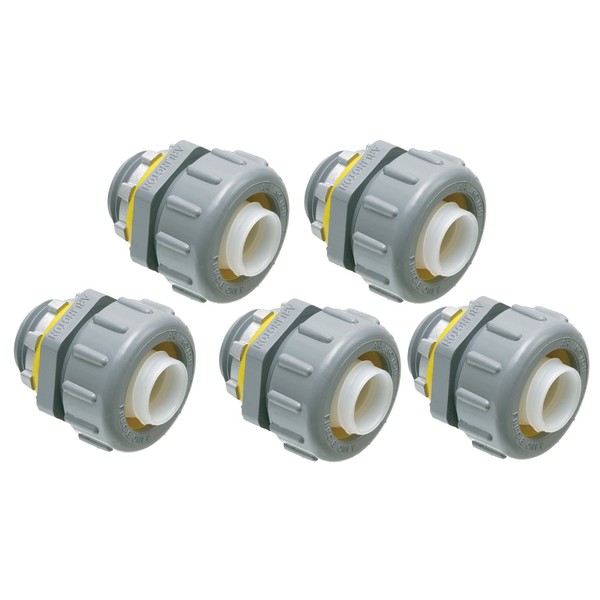 Arlington NMLT75-5 Non-Metallic 3/4-Inch Straight Liquid-Tight Connector, 5-Pack