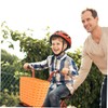 Outanaya 1Set Woven Scooter Basket Durable Plastic Bike Basket for