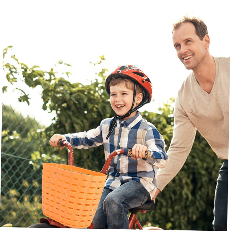 Outanaya 1Set Woven Scooter Basket Durable Plastic Bike Basket for