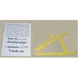 Yellow Budget Skinfold Caliper with Instructions Model C-111Y