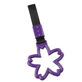 LIRU Cherry Shape Handle Japanese Subway Ring Decor Train Bus Handle Hand Strap Drift Charm Car Interior Exterior Accessory Black & purple