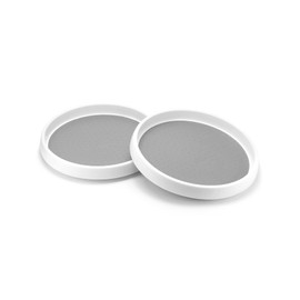 QWORK® 2 Pack Turntable Cupboard Organizer, Rotatable Organiser, seasoning organizer, Lazy-Susan, 25cm, for Cabinet Pantry Fridge