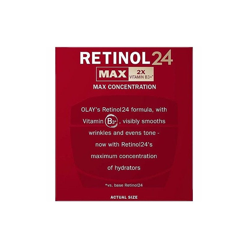 Olay Regenerist Retinol 24 Max Night Hydrating Moisturizer, Fragrance Free,