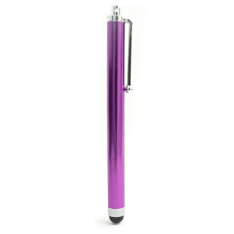 SYSTEM-S Stylus for Tablet Smartphone Laptop Surface Aluminium Purple