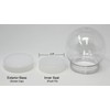 Creative Hobbies 5 Inch DIY Clear Plastic Water Globe Snow