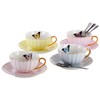 Jusalpha® Elegant Tea Cup and Saucer Set-Coffee Cup Set with