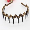 5PCS Handcraft Leopard Cloth Teeth Waves Headband Plastic Sharks Tooth