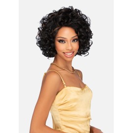 Vivica A. Fox HMBL-DERRY, Handmade & Hand-tied Wig with HD LACE, Supreme Human Hair Blend, Color FS4/27
