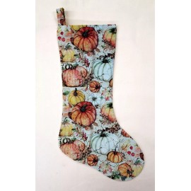 Kristin's Kreation Fall Pumpkins Christmas Stocking