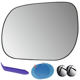 EAP Driver Side Mirror Glass Compatible with Toyota RAV4 2006-2012 (Japan Built, VIN no. Starts with JTM), Heated 8796142820 8796142810