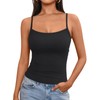 Trendy Queen Womens Summer Black Tank Tops 2025 Camisole Spaghetti