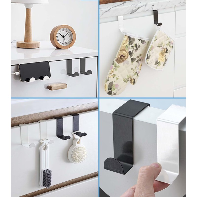 KAXIMON Door Hanger Hooks, 2 Pack Door Hanger without Nails