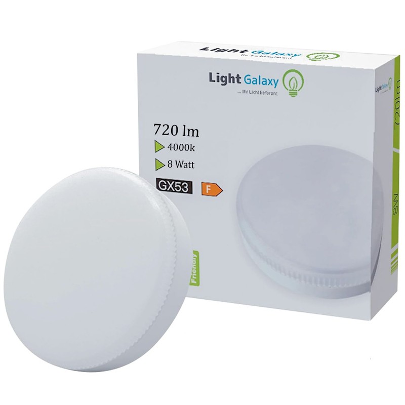 Light Galaxy ... Ihr Lichtlieferant 1x GX53 8 W Neutral