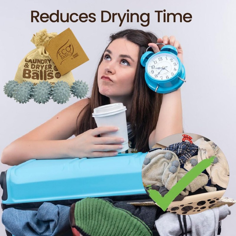 White Magic - Eco Basics Laundry & Dryer Balls 8Pk