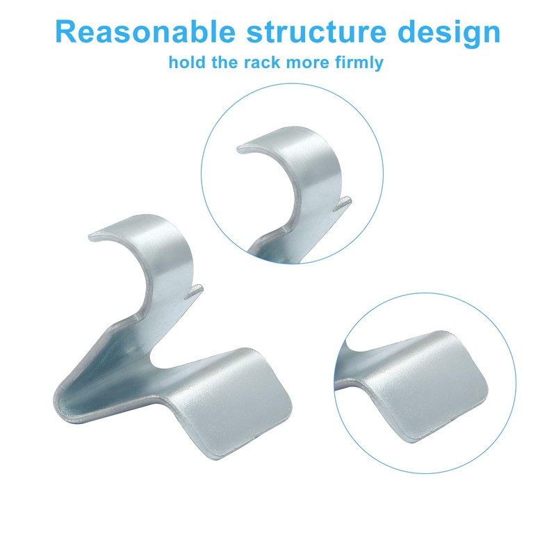 Moicstiy 12Pcs Cabinet Shelf Clips, Shelving Brackets Clips, Shelf Support