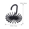CAXUSD 4pcs Scarf Hanger Hooks Space Saver Rotating Tie Rack