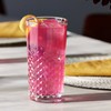 Libbey Carats Faceted Tumbler Glassware Set of 4, Modern Dishwasher