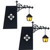Liecho 2Pcs Library Lantern-Decorative Bookshelf Lighting