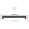 vidaXL Stainless Steel Drawer Handles Black - Modern Design Cabinet