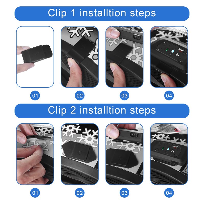 EJEAS V6PRO Motorcycle Intercom Bluetooth Headsets 1200 m up to