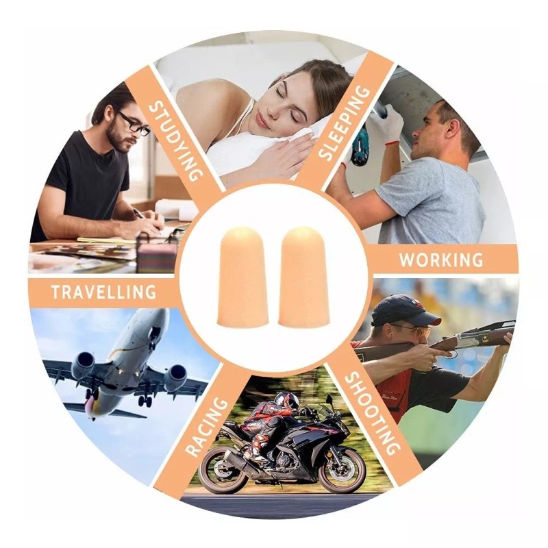 Monstyle Tapones Para Los Oídos Silicon Antiruido De Suaves Lavable