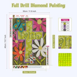 NAIMOER Cross Diamond Art Kits for Adults Beginner, Full Drill Flowers Diamond Art Kits, 5D DIY God Prayer Diamond Art Fall Diamond Art Kits for Home Decor 30x40cm (Faith Cross)