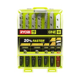 Ryobi RAK10JSBWM Jigsaw Blade Set (10 Piece), Silver
