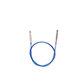 KnitPro Ropes (Colour/Colour) for Needle Tips, End Caps + Key (29 cm Rope Length for a Total Length of 50 cm)