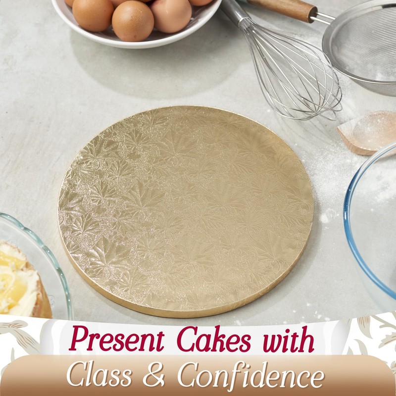 Cakebon Cake Boards - Sturdy 1/2 Inch Thick Drums -