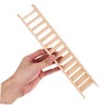 ORFOFE Miniature Ladder Wooden Tiny Ladder 1/12 Scale Mini House