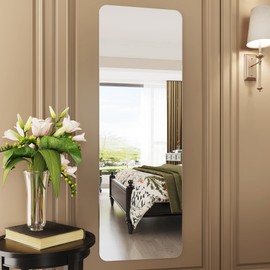 AUYHM Mirror Full Length 21x57,Nano Glass Frameless Mirror Full Body,Mirrors Full Length Wall Mounted for Bedroom,Full Body Mirrors