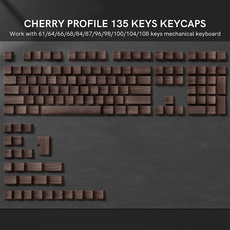 Womier PBT Keycaps, Custom Keyboard Caps 60 65 75 100