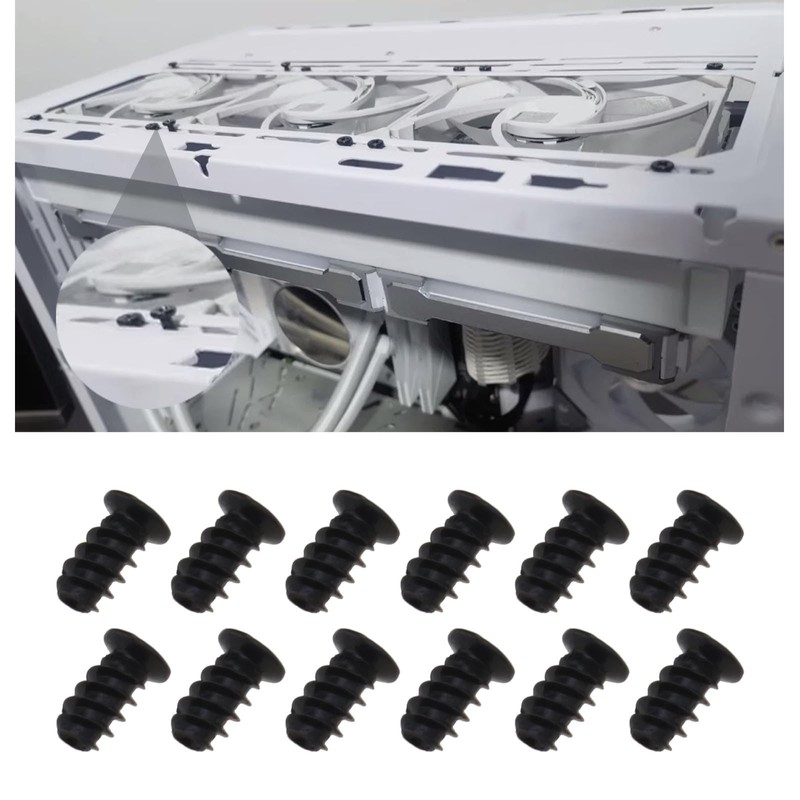 VGOL 100Pcs Radiator and Computer Case Fan Screws Accessories for