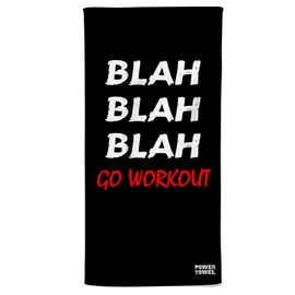 Power Towel the Cool Fitness & Sports Towel with a Message Various Motivational Quotes | Size 50 cm x 100 cm | POWERTOWEL Micro-fibre Cotton | Customable, 50 cm x 100 cm