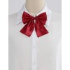 Allegra K Women's Pre-Tied Bowknot Solid Color Uniform Cosplay Adjustable
